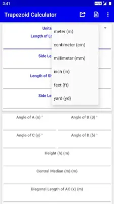 Trapezoid Calculator android App screenshot 5